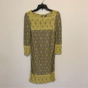 A Pea in the Pod Taylor Abstract Print Quarter Sleeve Maternity Dress Size Med